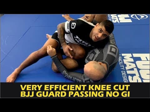 Very Efficient Knee Cut BJJ Guard Passing No Gi by JT Torres