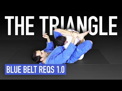 The Triangle Choke | Blue Belt Requirements | ROYDEAN.TV