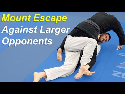 Effective Mount Escape is a Lifesaver against Bigger People in BJJ