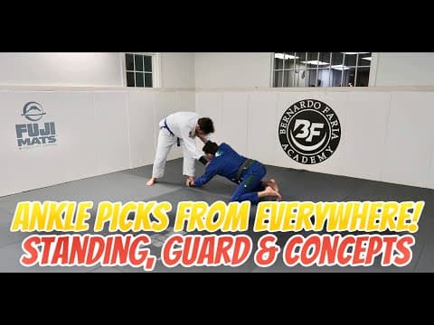 Ankle Picks From Everywhere - EASY Takedown FOR BJJ